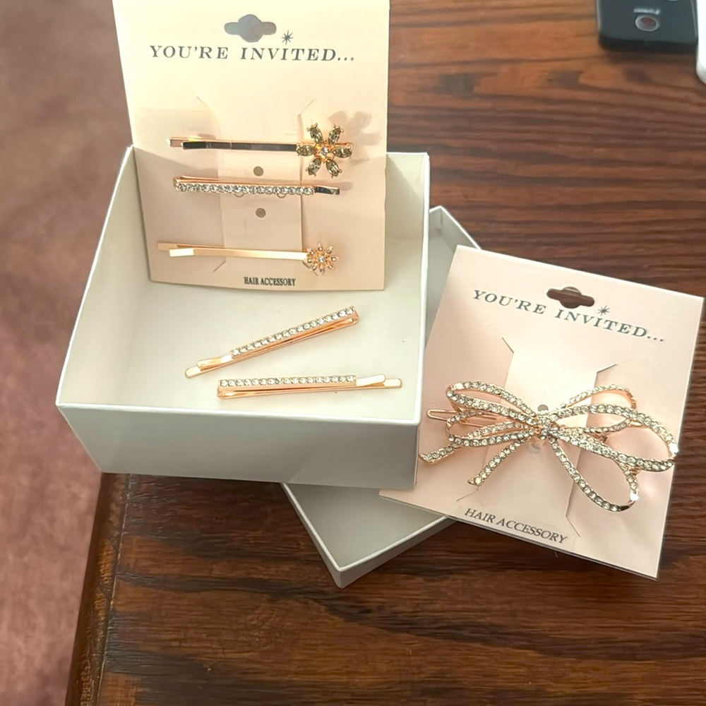 Rose Gold Tone Hair Pins